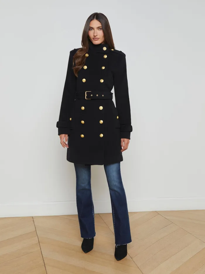 Women L039Agence Outerwear New Nalini Coat Black Women L039Agence Outerwear New Nalini Coat Black