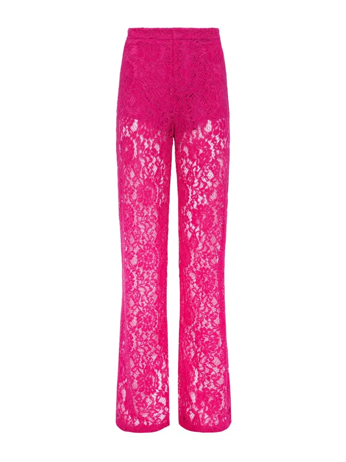 Women L039Agence Pants Livvy Lace Trouser Light Ruby Women L039Agence Pants Livvy Lace Trouser Light Ruby