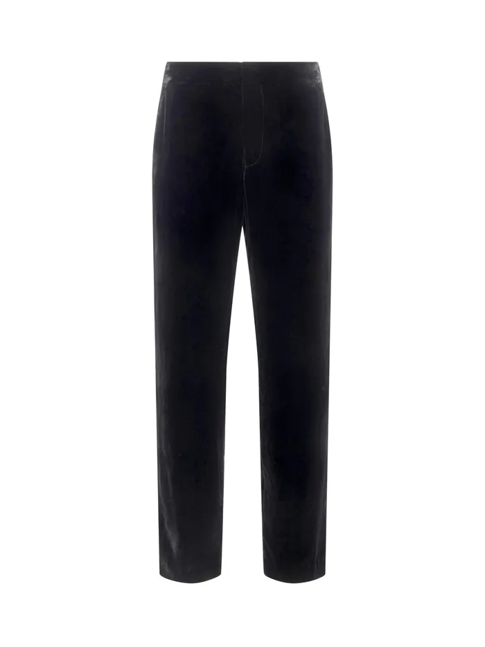 Women L039Agence Pants Rebel Velvet Trouser Black Women L039Agence Pants Rebel Velvet Trouser Black