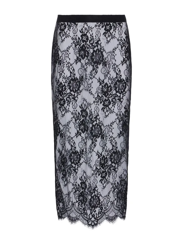 Women L039Agence Skirts Makena Lace Pencil Skirt Black Women L039Agence Skirts Makena Lace Pencil Skirt Black