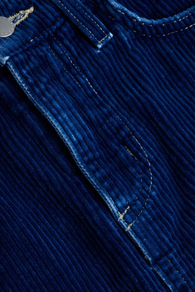 Women L039Agence Skirts Paris Corduroy Mini Skirt Lapis Blue Women L039Agence Skirts Paris Corduroy Mini Skirt Lapis Blue