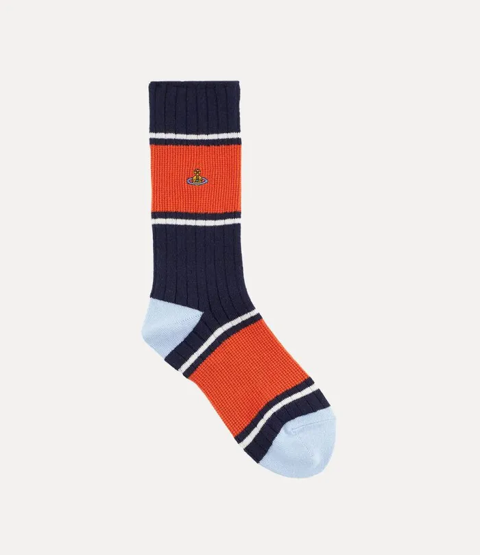 Women Ladies Sock Blue Vivienne Westwood Socks And Tights