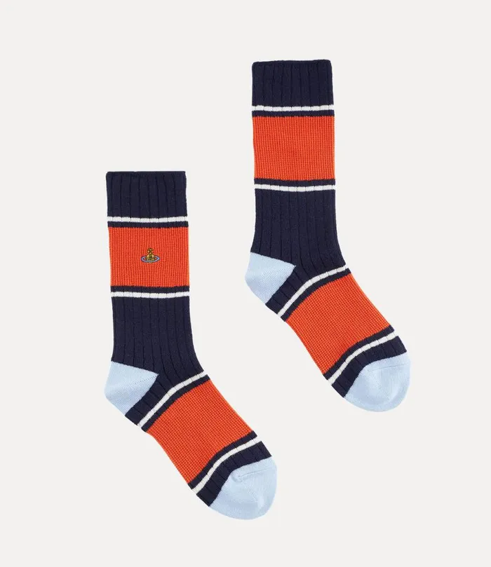 Women Ladies Sock Blue Vivienne Westwood Socks And Tights Women Ladies Sock Blue Vivienne Westwood Socks And Tights