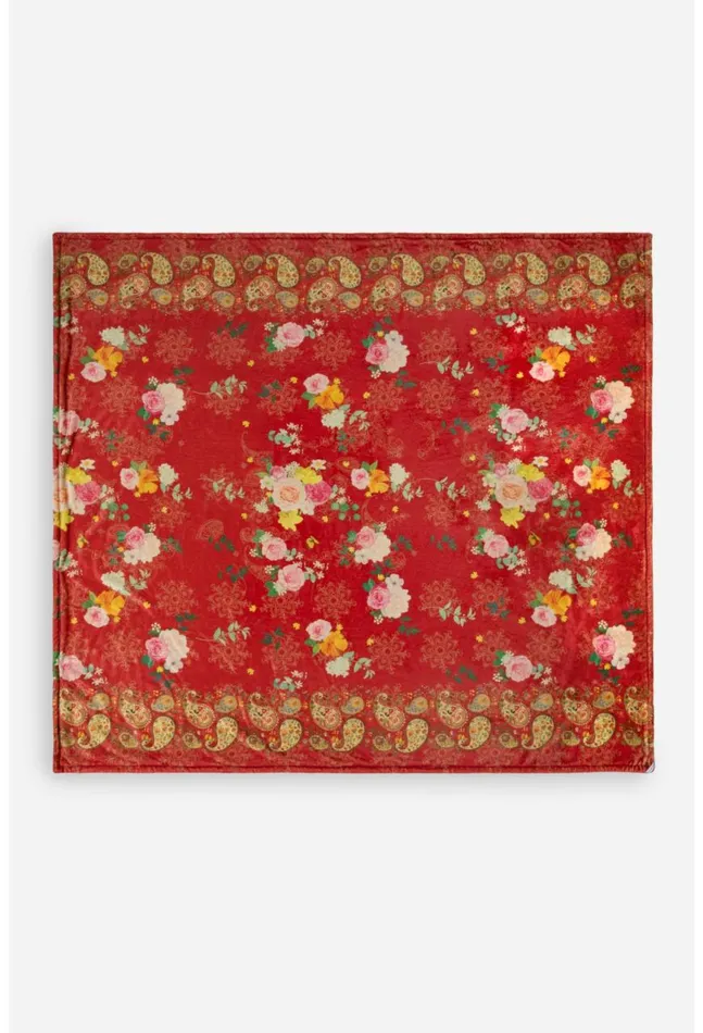 Women Laurel Canyon Cozy Blanket Paisley Lace Johnny Was Blankets