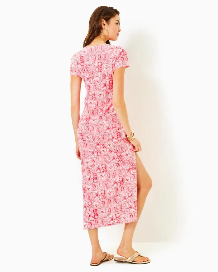 Women Lilly Pulitzer Dresses UPF 50 ChillyLilly Seralina Maxi Dress Briny Blue A Bit Salty Engineered Chillylilly Women Lilly Pulitzer Dresses UPF 50 ChillyLilly Seralina Maxi Dress Briny Blue A Bit Salty Engineered Chillylilly