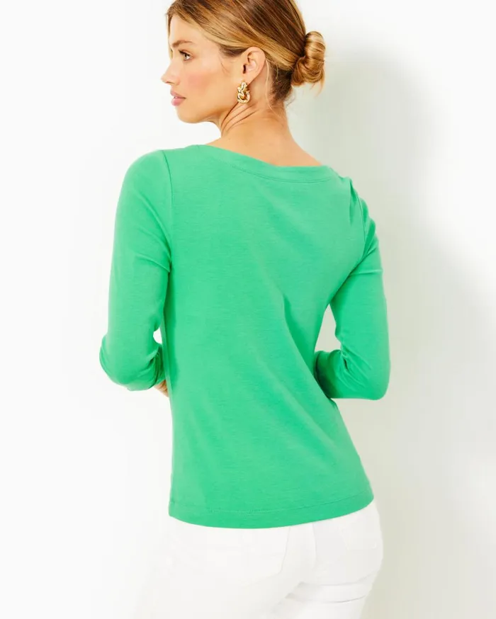 Women Lilly Pulitzer Tops Jadah Knit Top Spearmint Women Lilly Pulitzer Tops Jadah Knit Top Spearmint