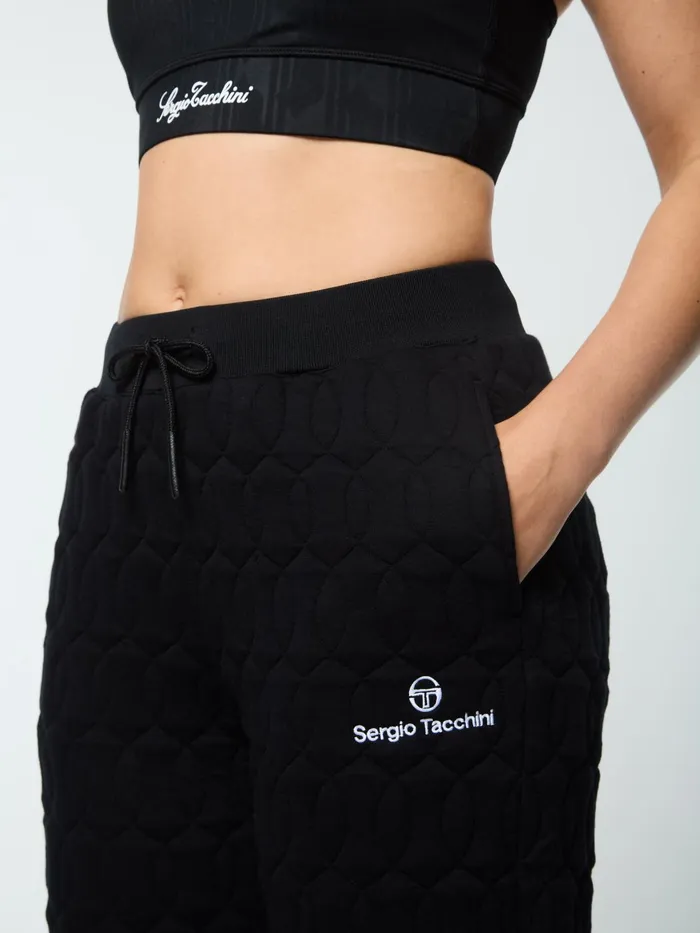 Women Loungewear Sergio Tacchini Aversa Quilted Sweatpant Black Beauty