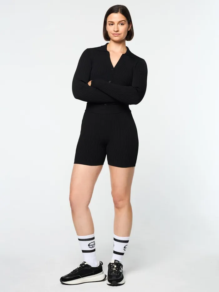 Women Loungewear Sergio Tacchini Magreta Biker Short Black Beauty