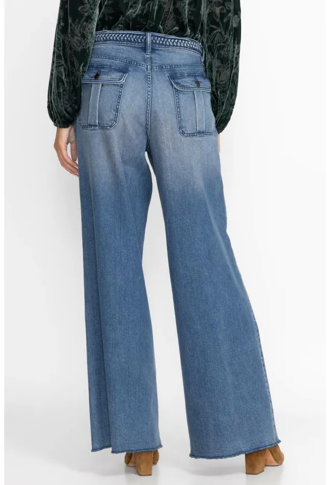 Women Maldives Wide Leg Jean Medium Wash Johnny Was Bottoms