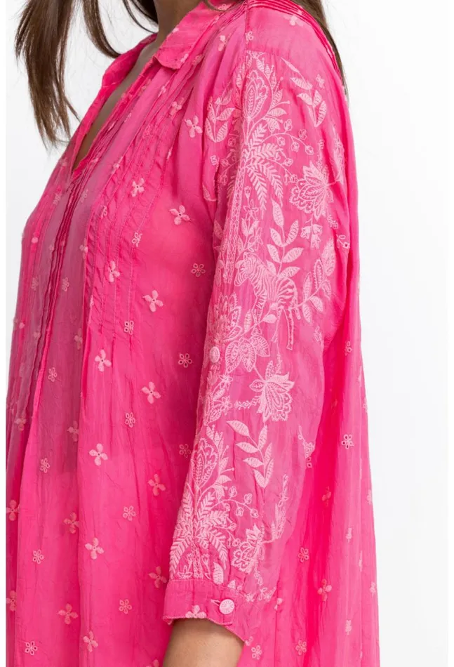 Women Marti Vera Tunic Hot Pink Johnny Was Tops
