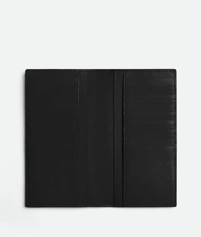 WomenMen Bottega Veneta Long Wallets Slim Intrecciato Long Wallet Nero