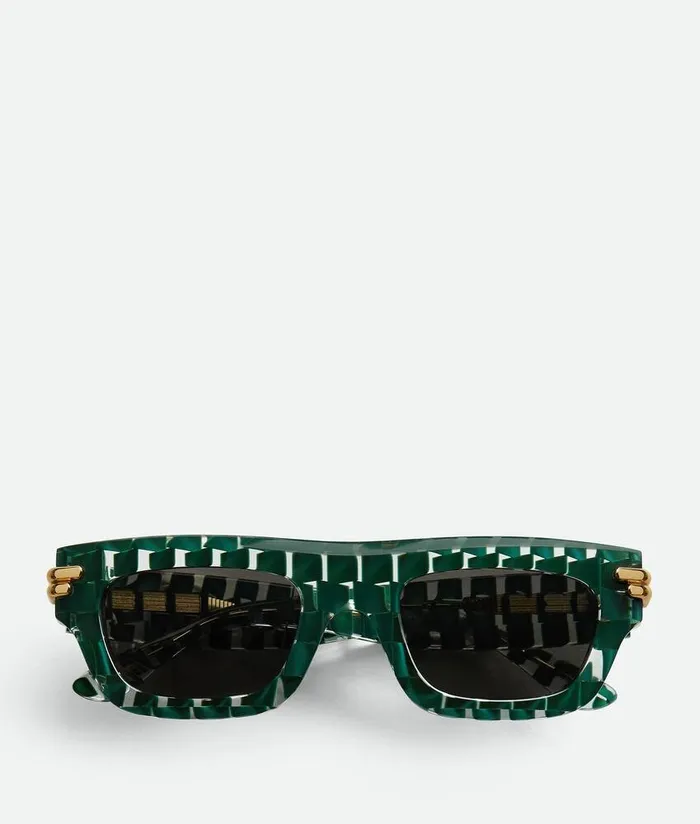 WomenMen Bottega Veneta Sunglasses Mitre Square Sunglasses Green