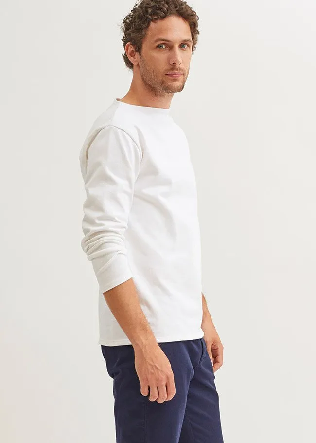 WomenMen Breton Striped Shirts Saint James GUILDO Ecru