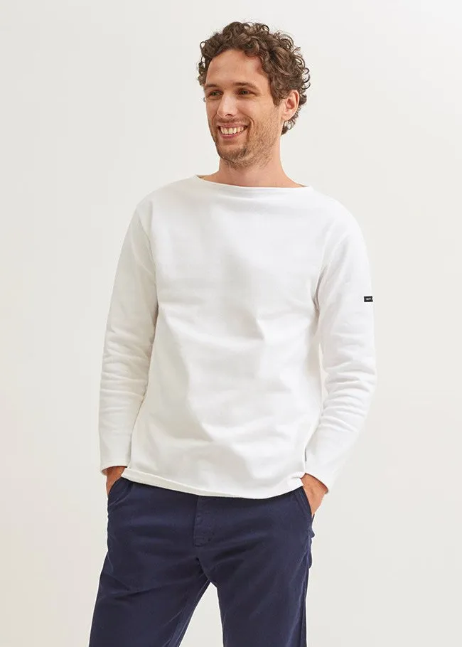 WomenMen Breton Striped Shirts Saint James GUILDO Ecru