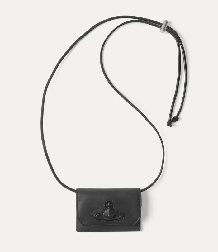WomenMen Card Holder With Strap Black Vivienne Westwood Wallets And Purses WomenMen Card Holder With Strap Black Vivienne Westwood Wallets And Purses
