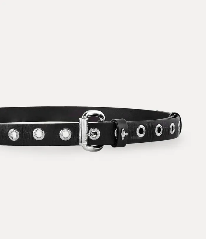 WomenMen Carolina Belt Rhodiumblackleather Vivienne Westwood Belts And Harnesses WomenMen Carolina Belt Rhodiumblackleather Vivienne Westwood Belts And Harnesses