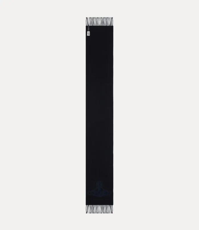 WomenMen Double Logo Scarf Blue Vivienne Westwood Scarves And Ponchos WomenMen Double Logo Scarf Blue Vivienne Westwood Scarves And Ponchos