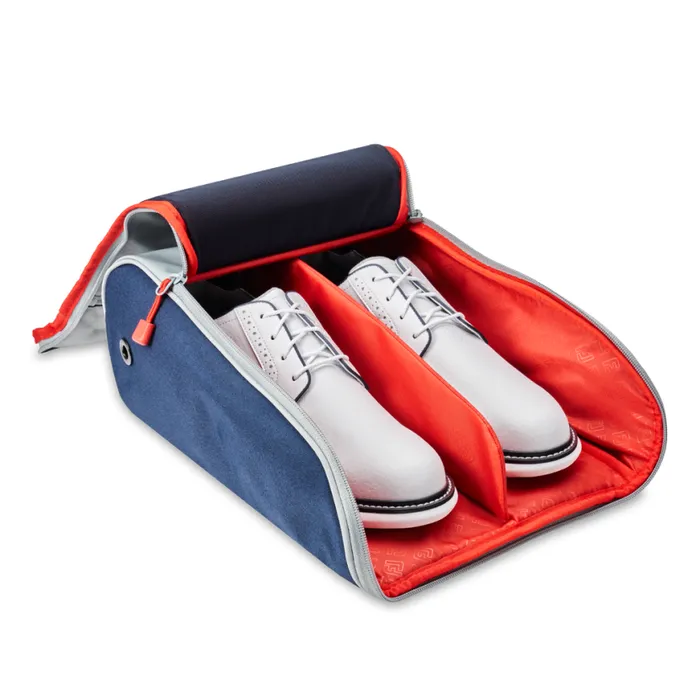 WomenMen FootJoy Bags Shoes and Travel Deluxe Shoe Bag Grey Navy WomenMen FootJoy Bags Shoes and Travel Deluxe Shoe Bag Grey Navy