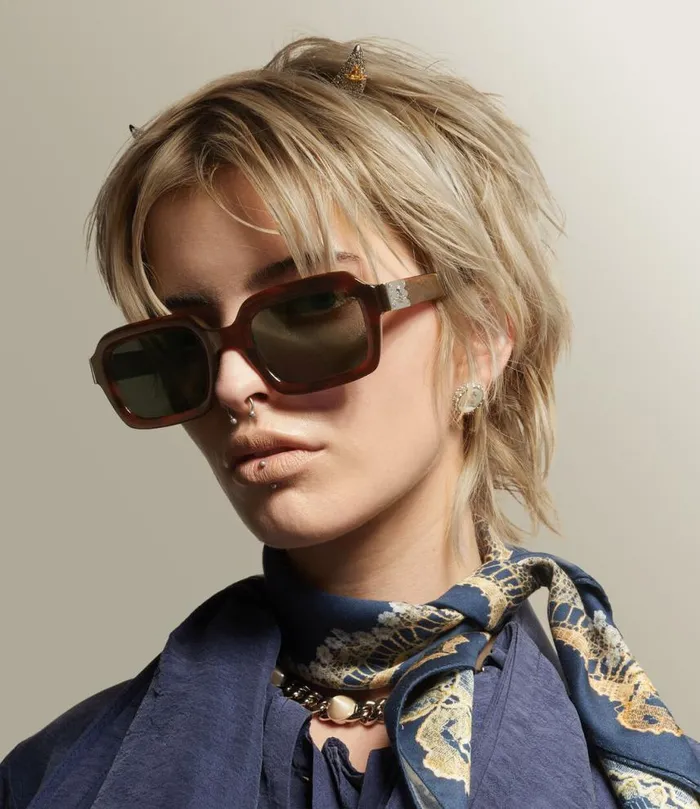 WomenMen Hardware Sunglasses Brown Vivienne Westwood Sunglasses