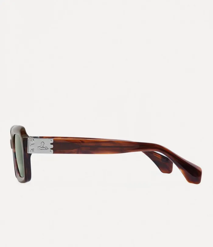 WomenMen Hardware Sunglasses Brown Vivienne Westwood Sunglasses WomenMen Hardware Sunglasses Brown Vivienne Westwood Sunglasses