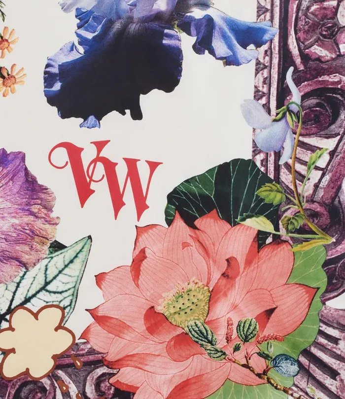 WomenMen Hibiscus Square Scarf Ivory Vivienne Westwood Scarves And Ponchos WomenMen Hibiscus Square Scarf Ivory Vivienne Westwood Scarves And Ponchos