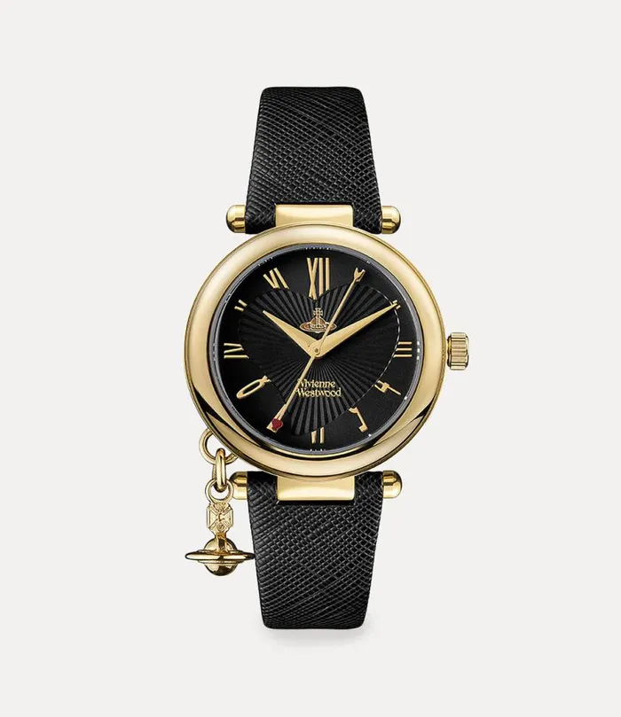 WomenMen Orb Heart Watch Goldblack Vivienne Westwood Watches