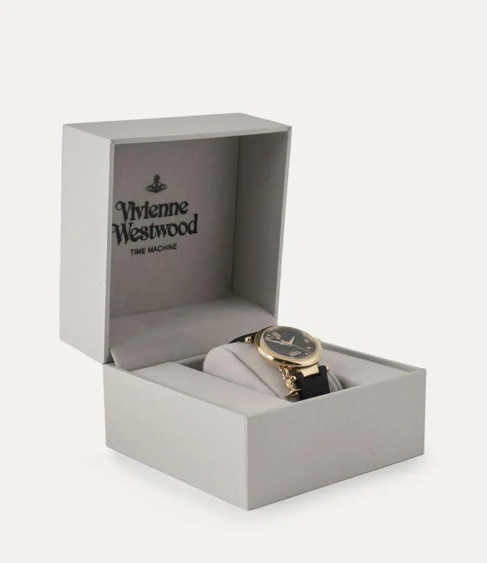 WomenMen Orb Heart Watch Goldblack Vivienne Westwood Watches WomenMen Orb Heart Watch Goldblack Vivienne Westwood Watches