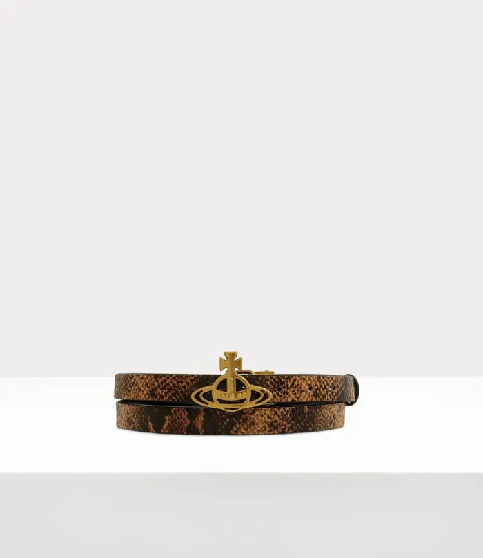 WomenMen Small Line Orb Buckle Belt Tan Vivienne Westwood Belts And Harnesses