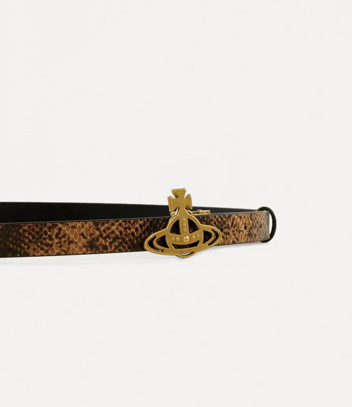 WomenMen Small Line Orb Buckle Belt Tan Vivienne Westwood Belts And Harnesses WomenMen Small Line Orb Buckle Belt Tan Vivienne Westwood Belts And Harnesses