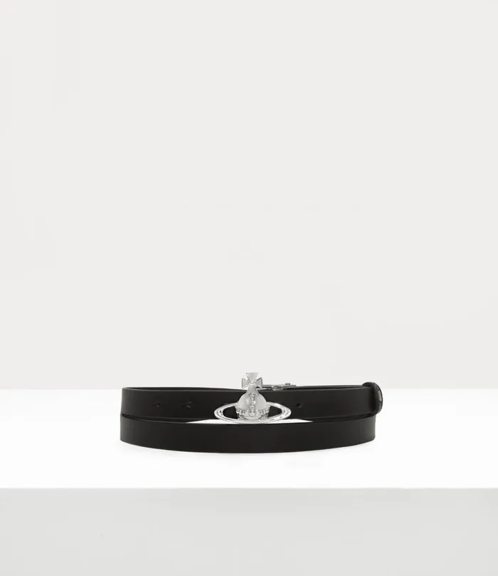 WomenMen Small Orb Buckle Belt Black Vivienne Westwood Belts And Harnesses
