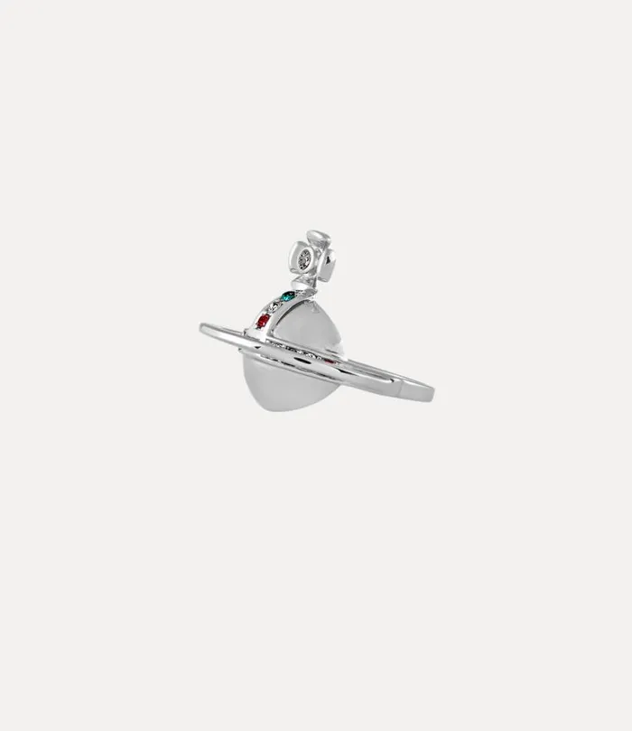 WomenMen Solid Orb Ring Platinum Vivienne Westwood Rings