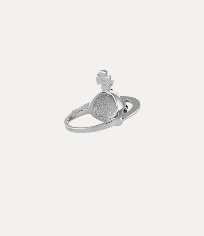 WomenMen Solid Orb Ring Platinum Vivienne Westwood Rings WomenMen Solid Orb Ring Platinum Vivienne Westwood Rings