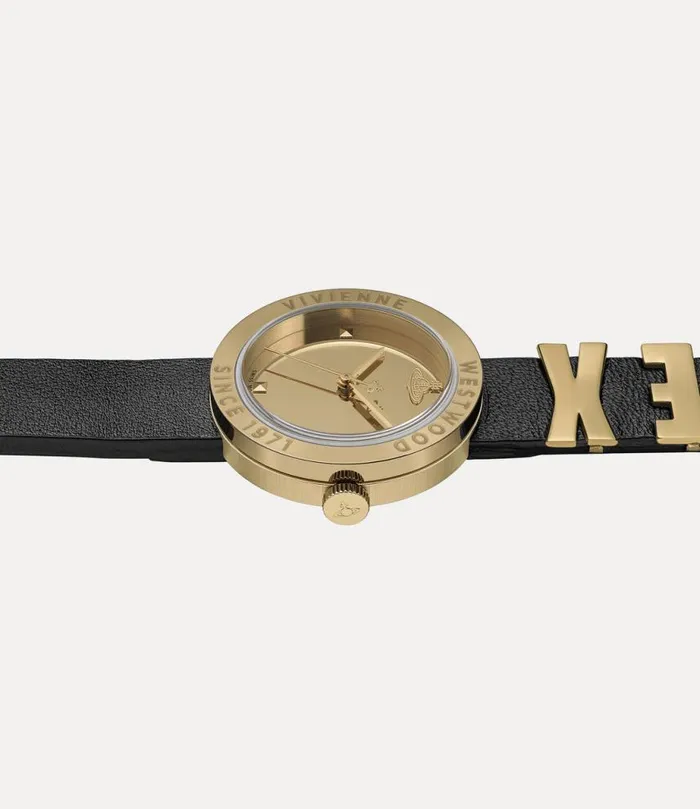 WomenMen The Rebel Watch Goldblack Vivienne Westwood Watches WomenMen The Rebel Watch Goldblack Vivienne Westwood Watches