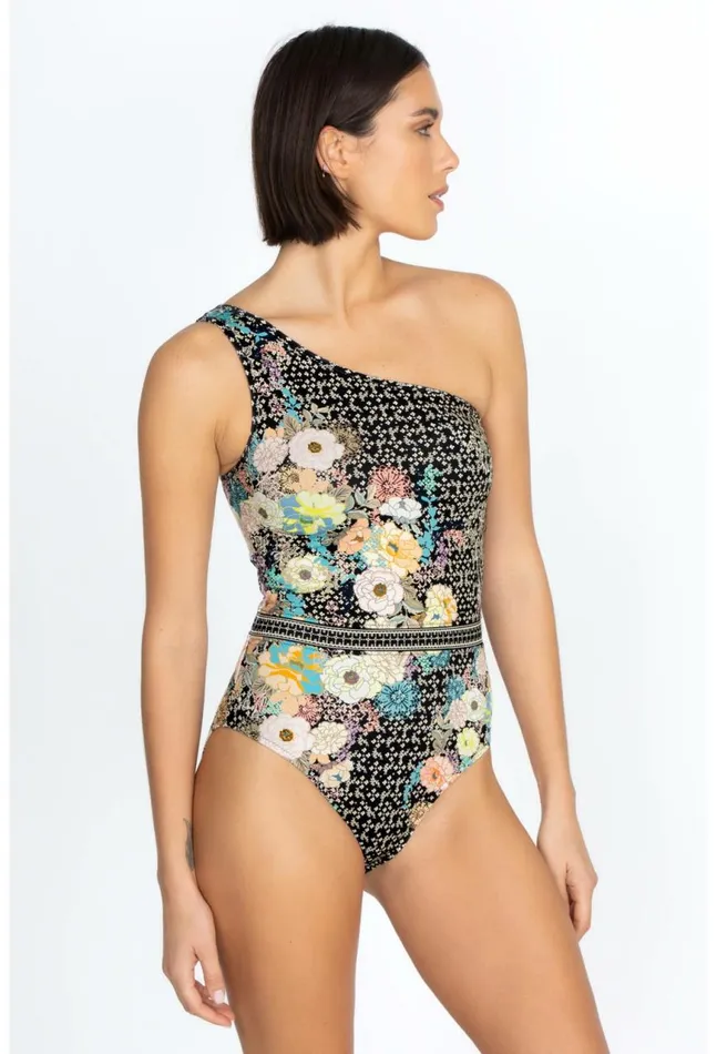 Women Mila One Shoulder Swimsuit Mila Johnny Was OnePieces