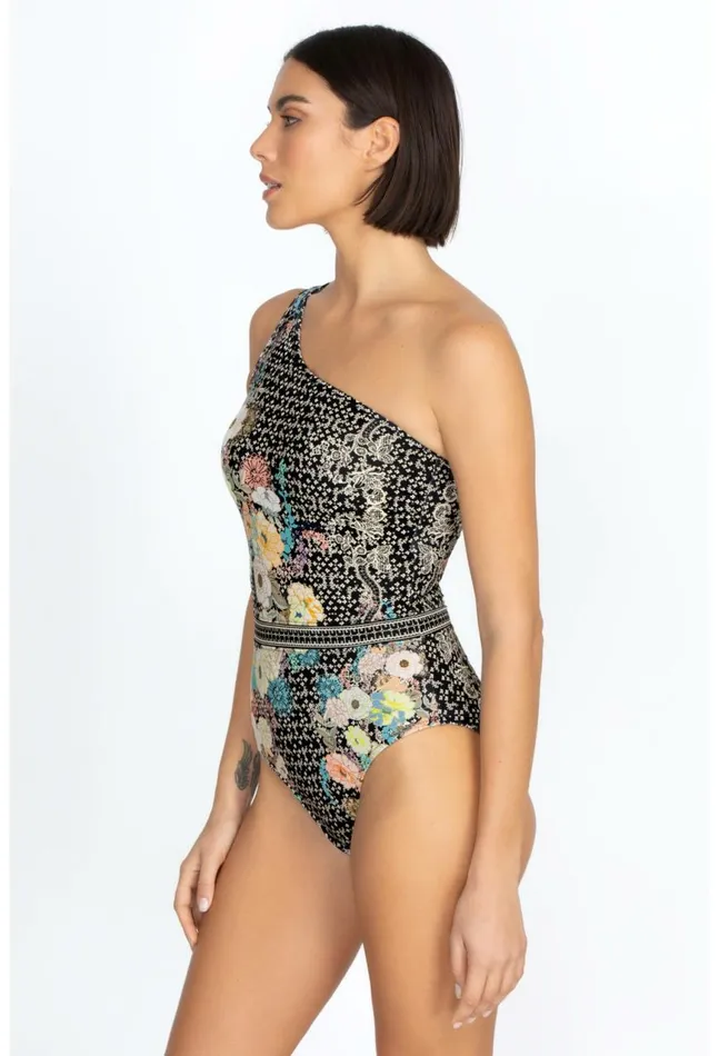Women Mila One Shoulder Swimsuit Mila Johnny Was OnePieces