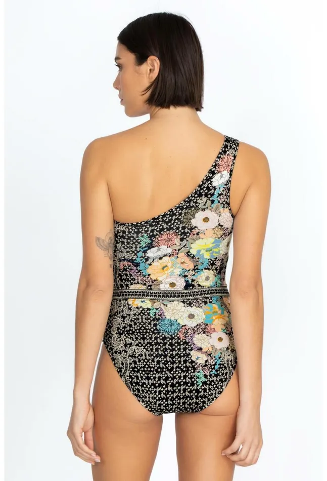 Women Mila One Shoulder Swimsuit Mila Johnny Was OnePieces