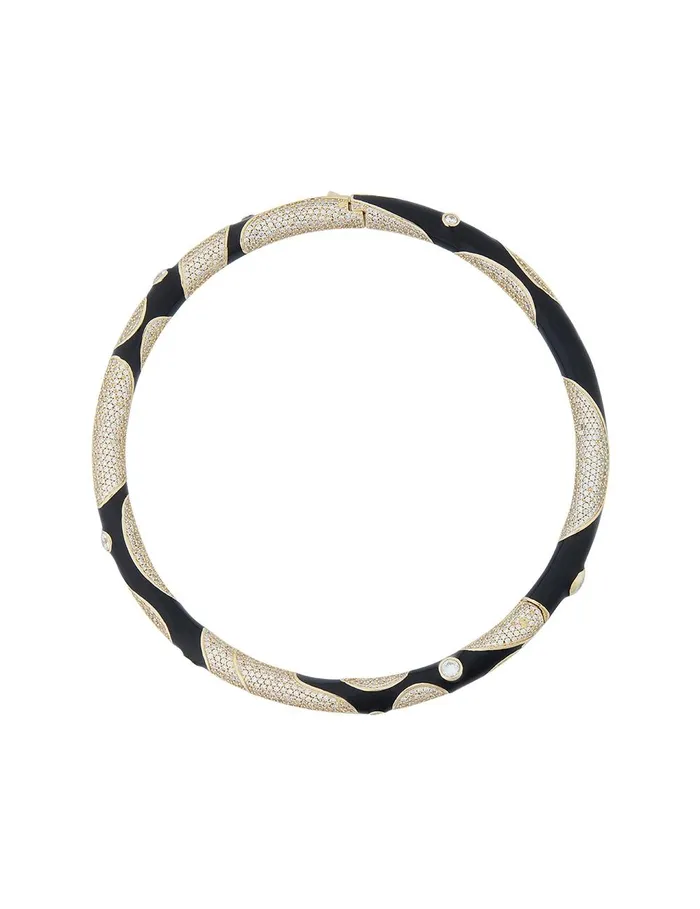 Women Necklaces Zimmermann Stella Pave Choker Goldblack