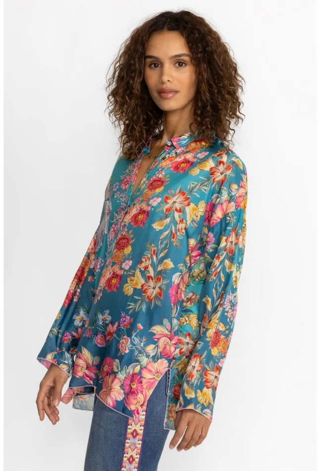 Women Neutra Mara Blouse Multi Johnny Was Tops