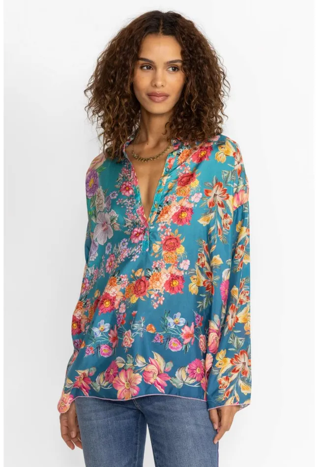 Women Neutra Mara Blouse Multi Johnny Was Tops