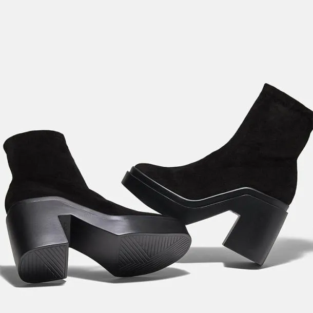 Women NINA Suede Black With Zip Clergerie Ankle Boots