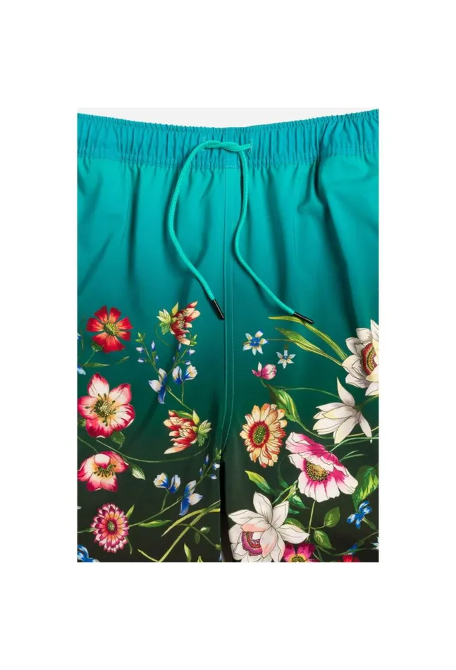Women Ombre Garden Mens Swim Trunk Ombre Garden Johnny Was Mens Swimwear