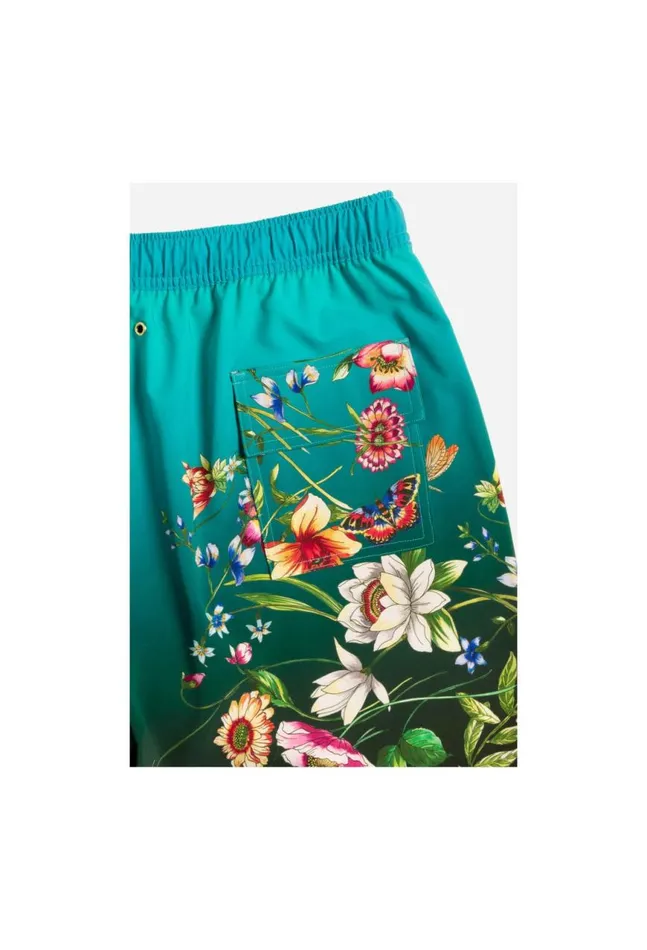 Women Ombre Garden Mens Swim Trunk Ombre Garden Johnny Was Mens Swimwear