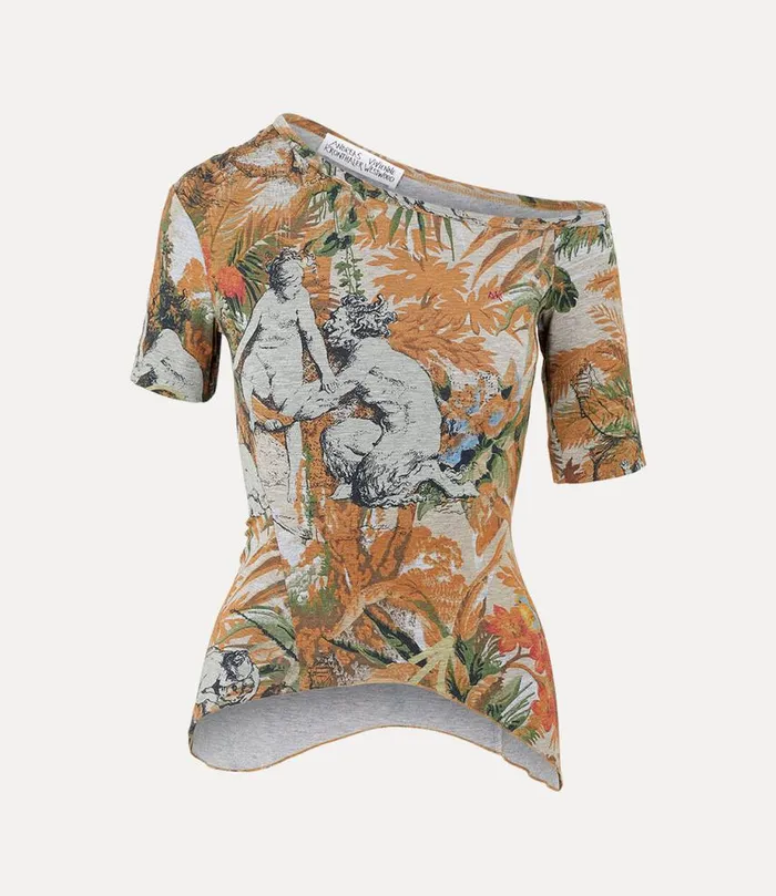 Women Orgy Shoulder Tshirt Jungleprint Vivienne Westwood Tops And Shirts