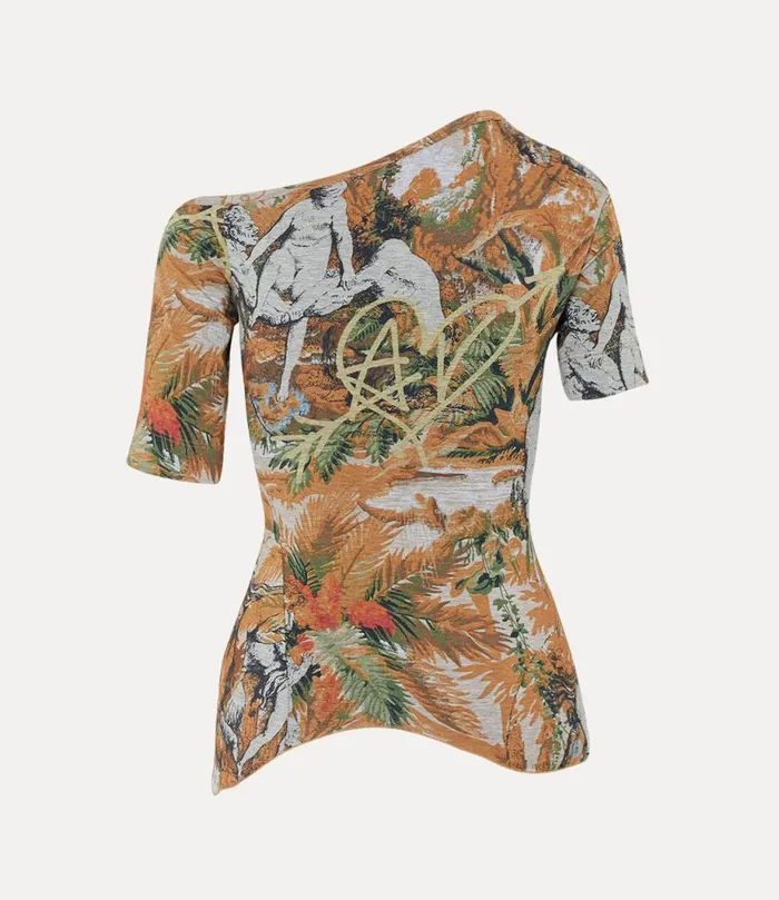Women Orgy Shoulder Tshirt Jungleprint Vivienne Westwood Tops And Shirts Women Orgy Shoulder Tshirt Jungleprint Vivienne Westwood Tops And Shirts