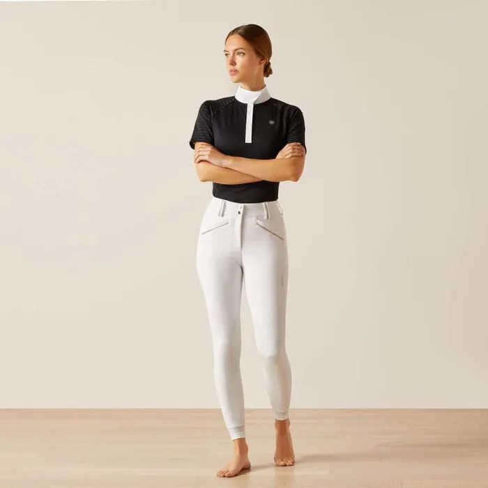 Women Pants and Shorts Ariat Tri Factor Grace Knee Patch Breech White Women Pants and Shorts Ariat Tri Factor Grace Knee Patch Breech White