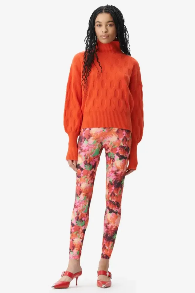 Women Pants and Skirts Lala Berlin Legging Leonie Polyester Mix Shibori Flower Women Pants and Skirts Lala Berlin Legging Leonie Polyester Mix Shibori Flower
