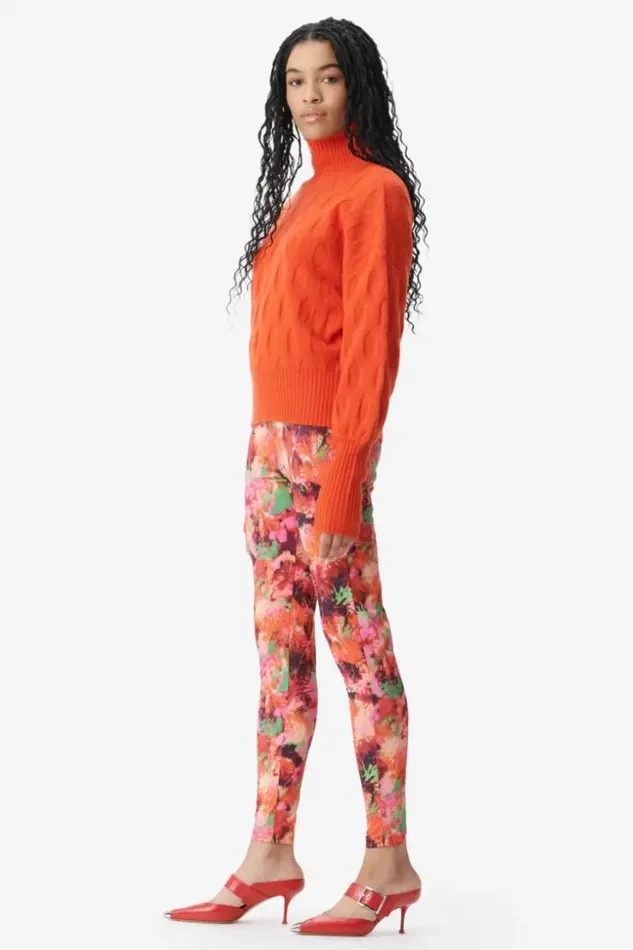 Women Pants and Skirts Lala Berlin Legging Leonie Polyester Mix Shibori Flower Women Pants and Skirts Lala Berlin Legging Leonie Polyester Mix Shibori Flower