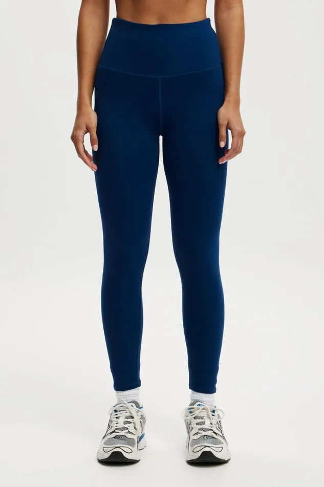 Women Pants Cotton On Active High Waist Core 78 Tight Navy Peony Women Pants Cotton On Active High Waist Core 78 Tight Navy Peony