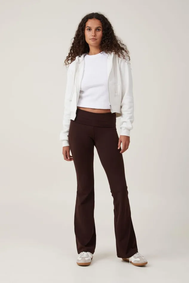 Women Pants Cotton On Bella Bootleg Pant Dark Oak