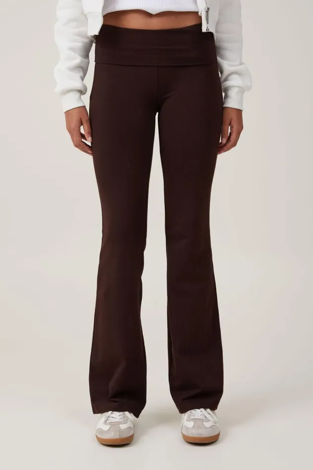 Women Pants Cotton On Bella Bootleg Pant Dark Oak